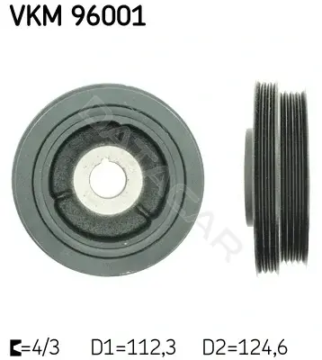 Шкив коленвала SKF VKM96001