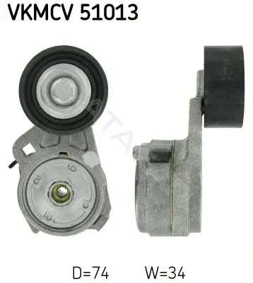 Натяжной ролик ГРМ SKF VKMCV51013
