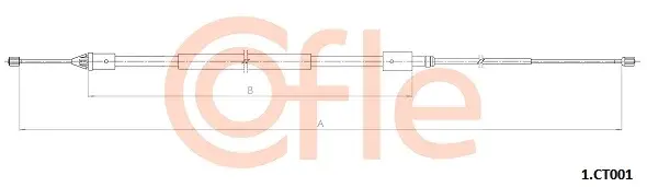 Трос ручника COFLE/TELCO 1.CT001
