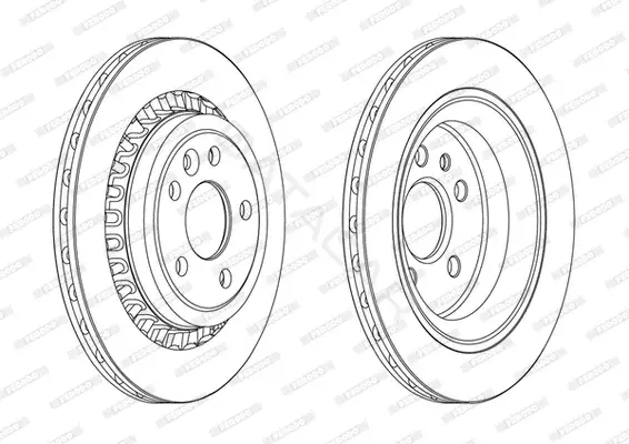 Тормозные диски FERODO DDF1802C