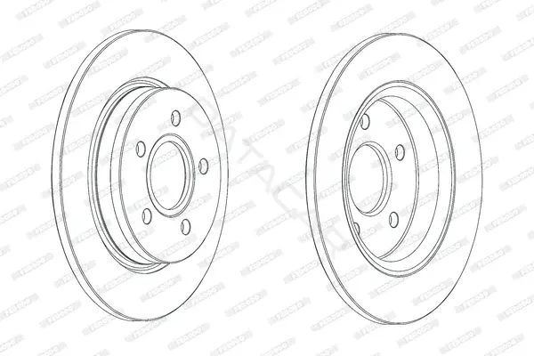 Тормозные диски FERODO DDF2061C