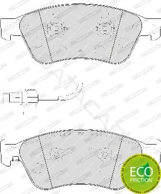 Тормозные колодки FERODO FDB1832