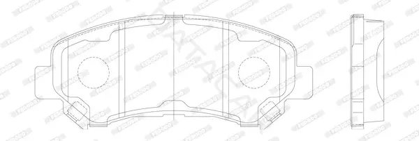 Тормозные колодки FERODO FDB4051
