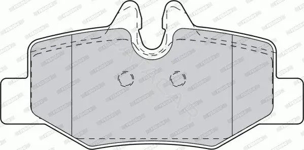Тормозные колодки FERODO FVR1494