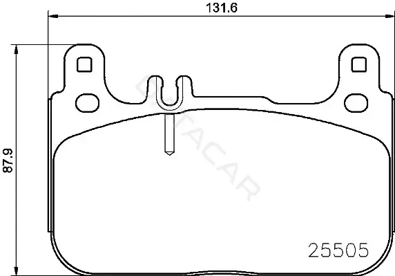 Тормозные колодки BREMBO P50128