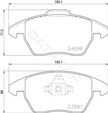 Тормозные колодки BREMBO P85148