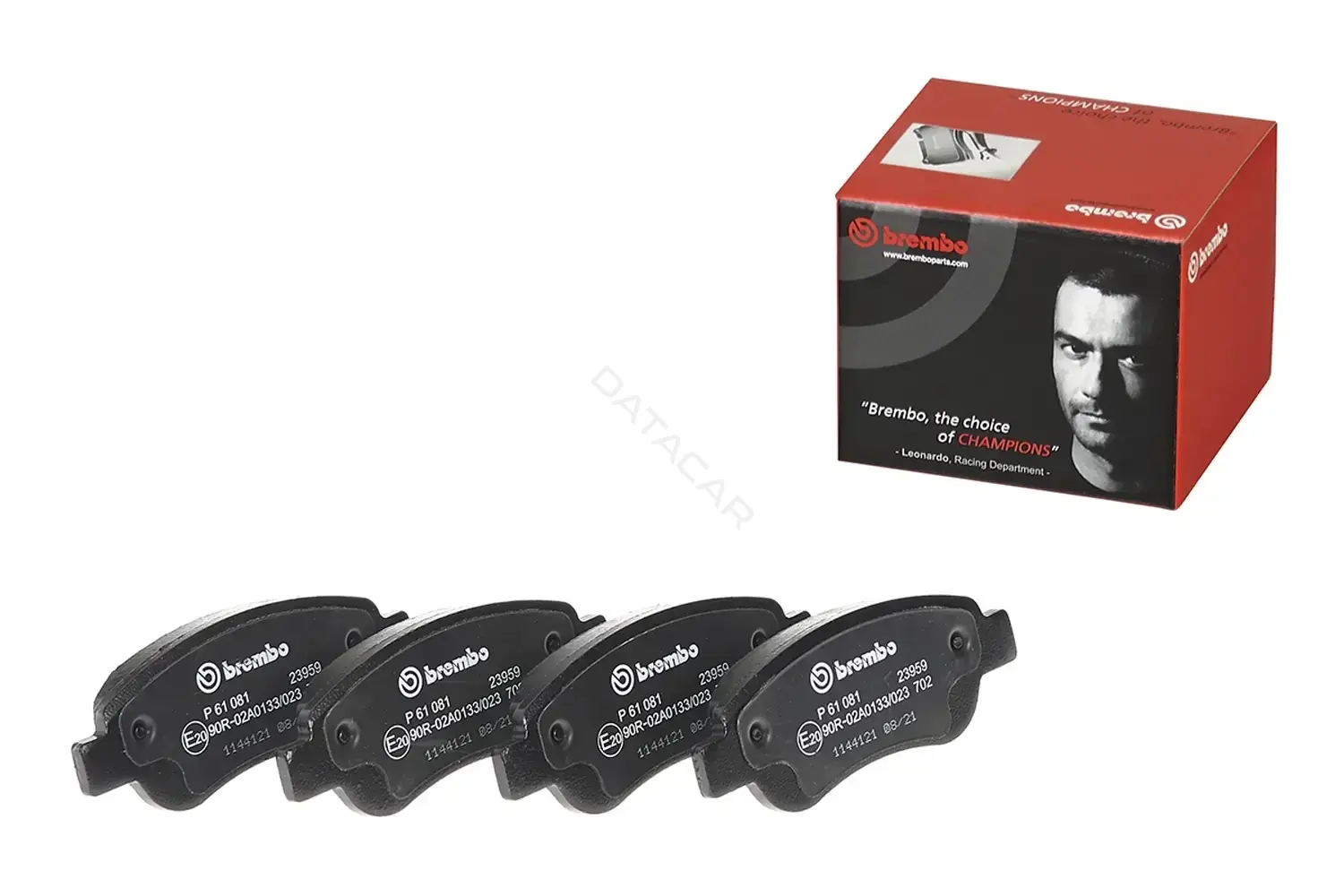 Тормозные колодки BREMBO P61081