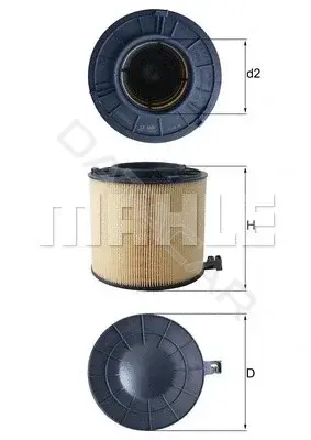 Воздушный фильтр KNECHT/MAHLE LX4406