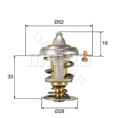 Термостат KNECHT/MAHLE TX32792D