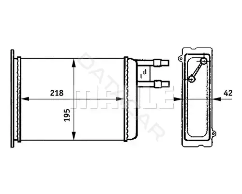 Радиатор печки KNECHT/MAHLE AH147000S