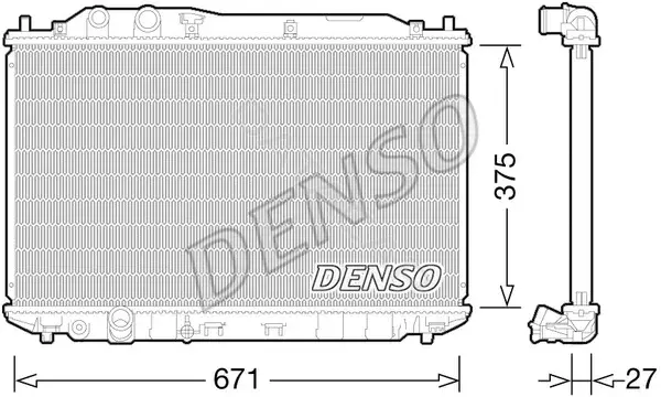 Радиатор охлаждения DENSO DRM40029