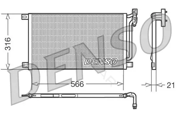 Радиатор кондиционера DENSO DCN05003