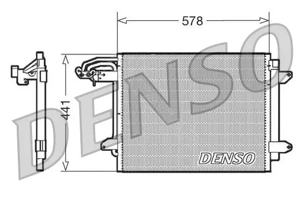 Радиатор кондиционера DENSO DCN32030