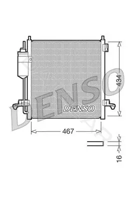 Радиатор кондиционера DENSO DCN45001