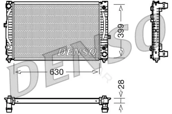Радиатор охлаждения DENSO DRM02031