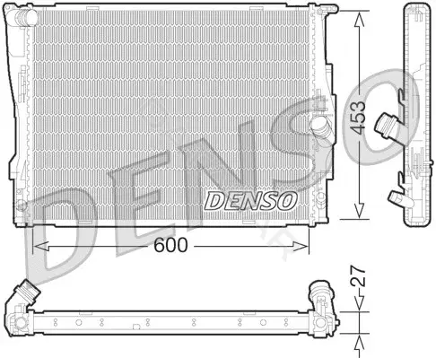 Радиатор охлаждения DENSO DRM05073