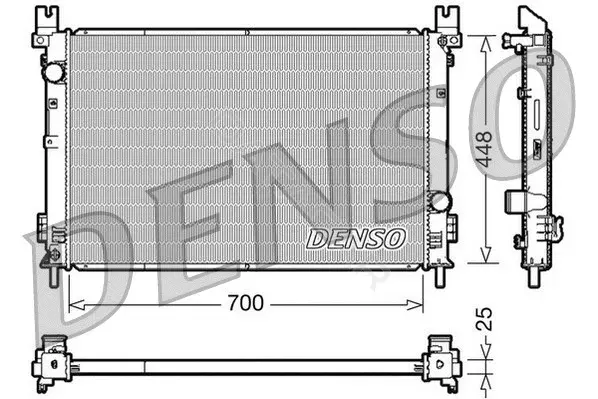 Радиатор охлаждения DENSO DRM06001
