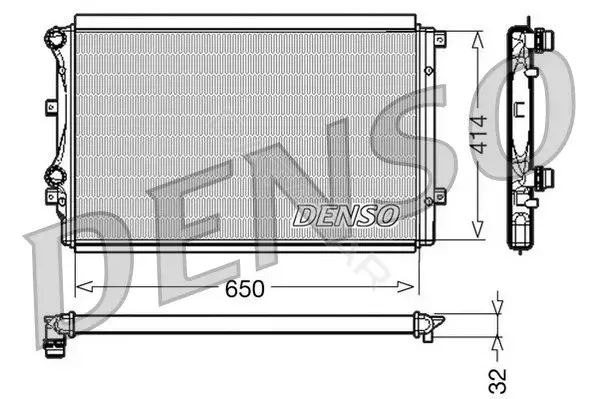 Радиатор охлаждения DENSO DRM32015