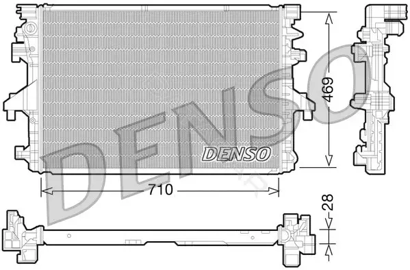 Радиатор охлаждения DENSO DRM32038