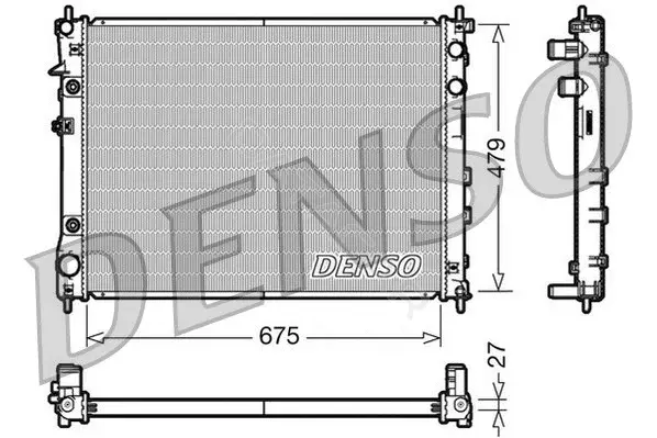 Радиатор охлаждения DENSO DRM36012