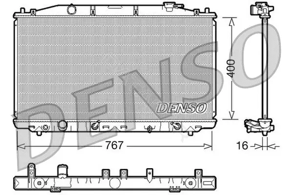 Радиатор охлаждения DENSO DRM40025