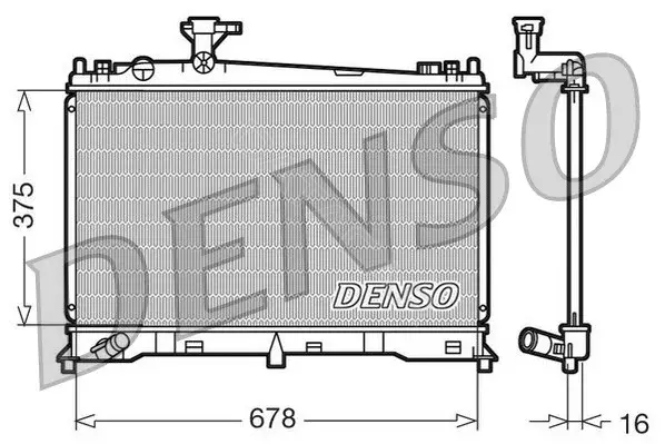 Радиатор охлаждения DENSO DRM44010