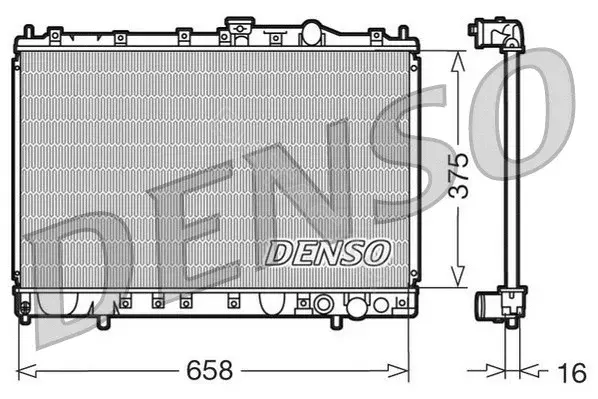 Радиатор охлаждения DENSO DRM45002