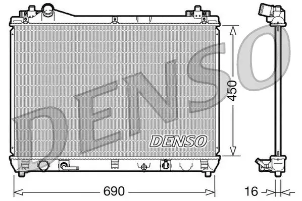 Радиатор охлаждения DENSO DRM47017