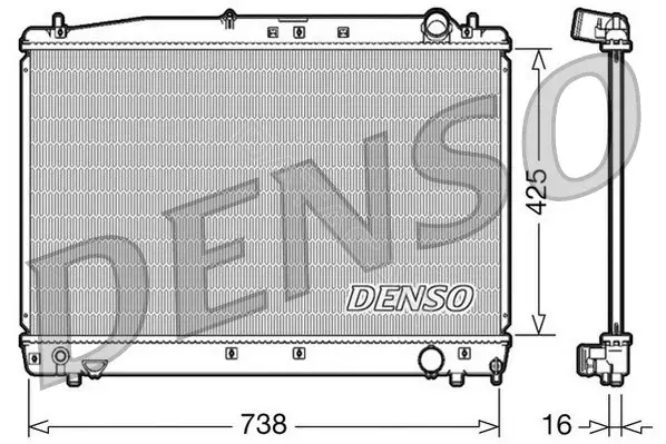 Радиатор охлаждения DENSO DRM50033