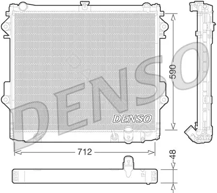 Радиатор охлаждения DENSO DRM50074