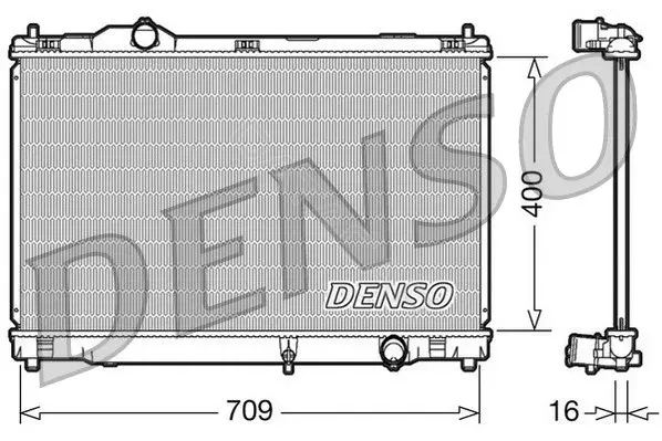 Радиатор охлаждения DENSO DRM51008
