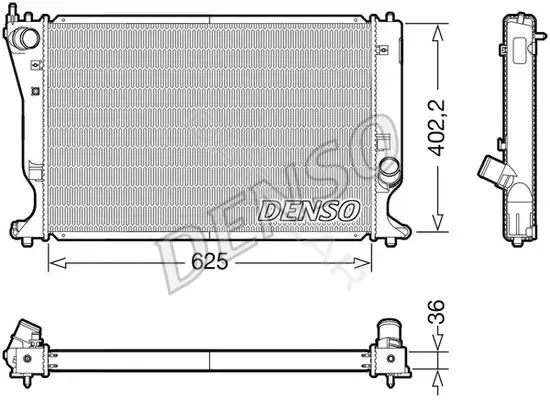 Радиатор охлаждения DENSO DRM50132