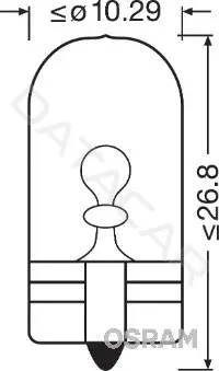 Лампочки OSRAM 2827NA
