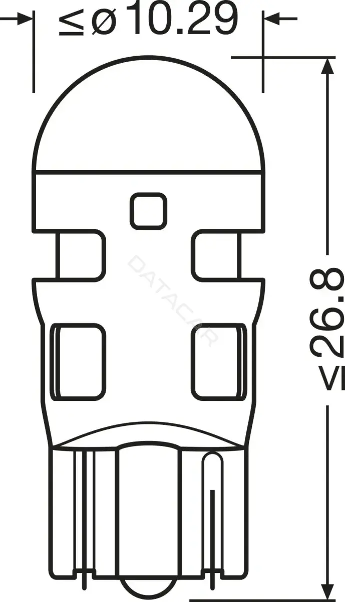 Лампочки OSRAM 2825DWP-2BL