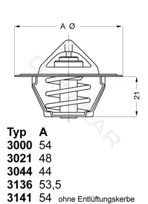 Термостат WAHLER 3141.87D