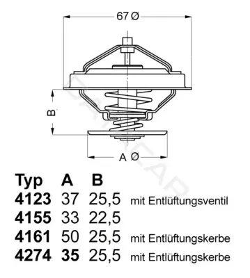 Термостат WAHLER 4274.92D