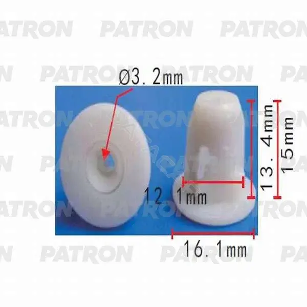 Клипсы, фиксаторы, зажимы PATRON P37-0466
