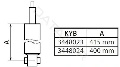 Амортизаторы KYB 3448024