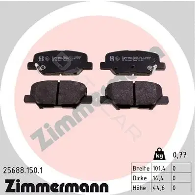 Тормозные колодки ZIMMERMANN 25688.150.1