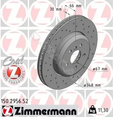 Тормозные диски ZIMMERMANN 150.2956.52