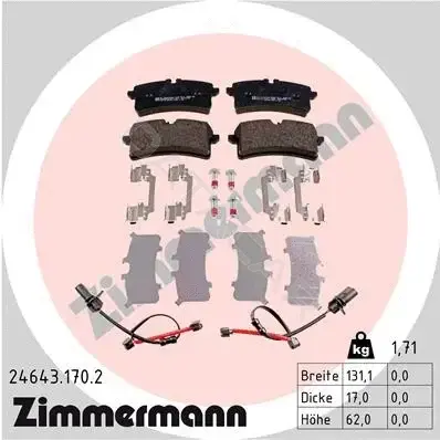 Тормозные колодки ZIMMERMANN 24643.170.2