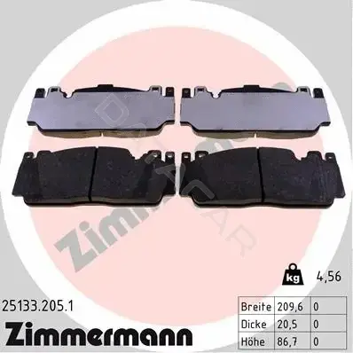 Тормозные колодки ZIMMERMANN 25133.205.1