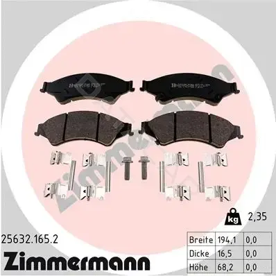 Тормозные колодки ZIMMERMANN 25632.165.2