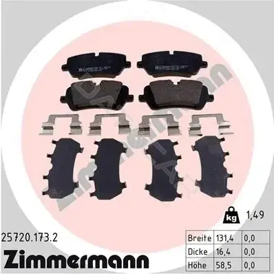 Тормозные колодки ZIMMERMANN 25720.173.2