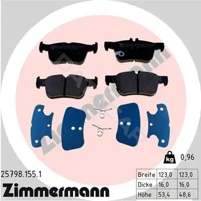 Тормозные колодки ZIMMERMANN 25798.155.1