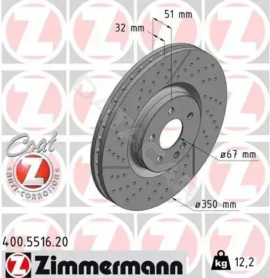 Тормозные диски ZIMMERMANN 400.5516.20
