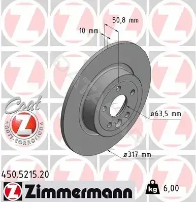 Тормозные диски ZIMMERMANN 450.5215.20