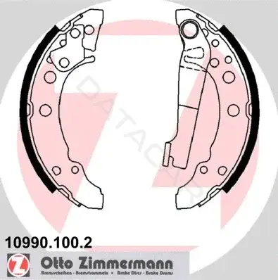 Барабанные колодки ZIMMERMANN 10990.100.2