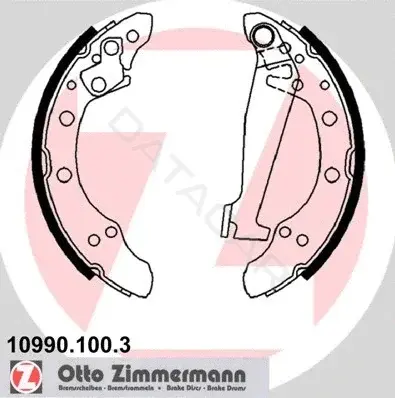Барабанные колодки ZIMMERMANN 10990.100.3