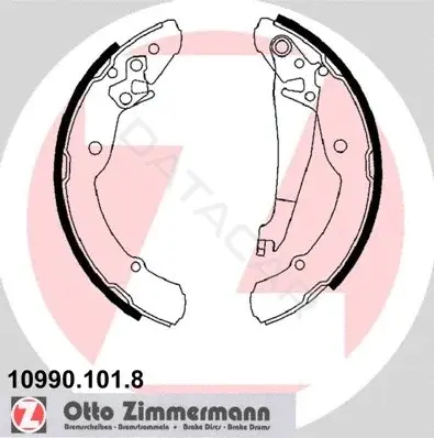 Барабанные колодки ZIMMERMANN 10990.101.8